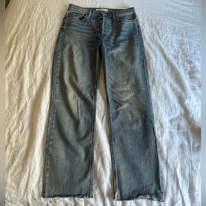 Aritzia Denim Forum the arlo high rise straight jean